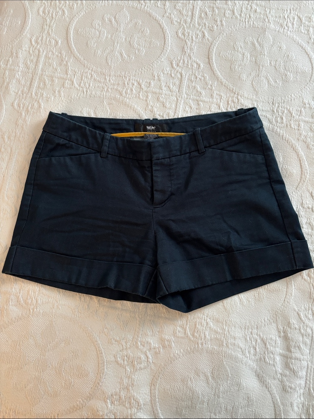 Mossimo Supply Co. Black Cuffed Women's Chino Shorts